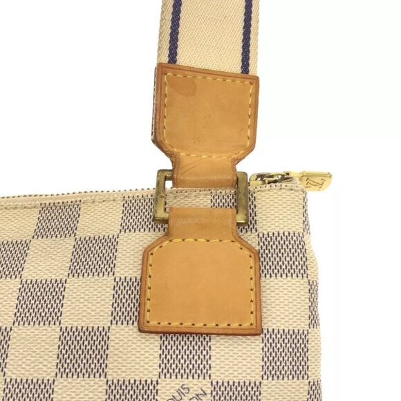 Louis Vuitton Checkered Shoulder Bag in Cream and Brown - Picture 11 of 12